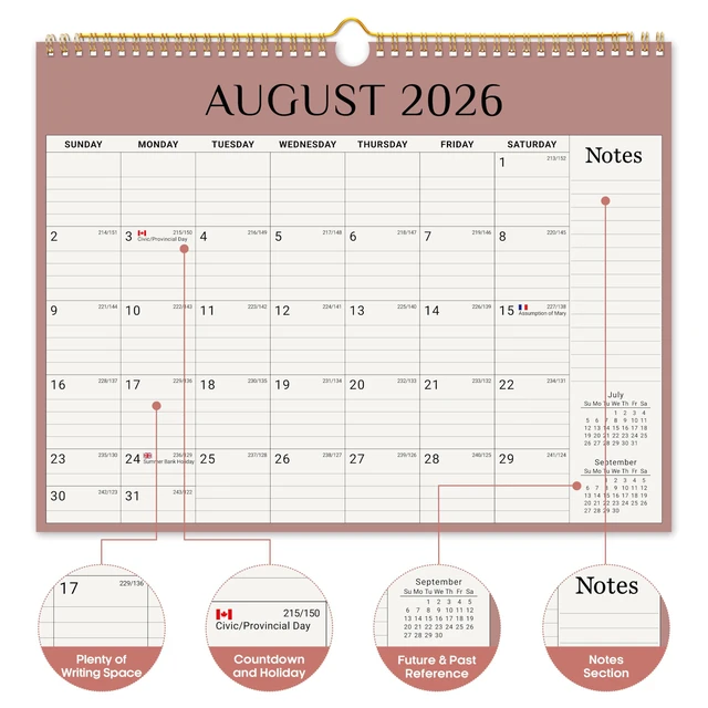 Alt view image 2 of 7 - Calendar 2026-2027, Apr 2026-Dec 2027, Wall Calendar, 14.7" x 11.5" 21-Month Monthly Calendar with Twin-Wire Binding for Home & Office Planning and Organization, Boho Colors