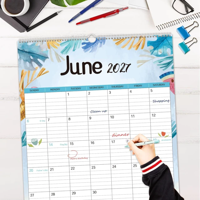 Alt view image 6 of 7 - 2026 Large Wall Calendar,20"x 30" Vertical Jumbo Hanging Wall Planner,19 Monthly Calendar from Jun. 2026 to Dec. 2027 with Lines,Spiral Binding and Notes for Easy Organizing