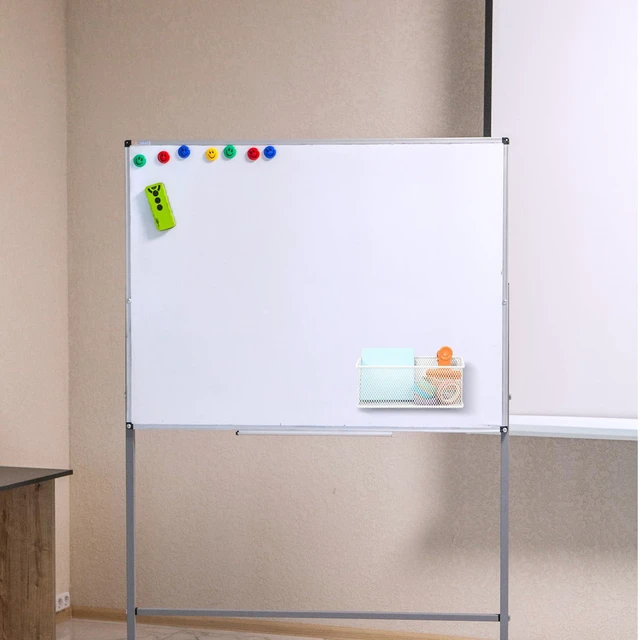 Alt view image 5 of 6 - Magnetic Pencil Holder Set of 6 - Wire Mesh Storage Baskets Organizer with Strong Magnets - Perfect for Whiteboard, Refrigerator and Locker Accessories, White