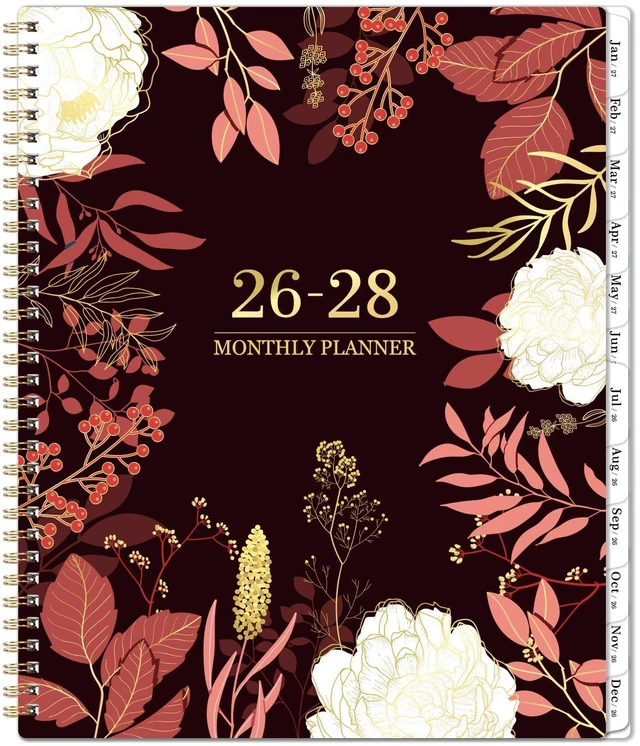 Main image of 2026-2028 Monthly Planner - 2 Year Monthly Planner/Calendar 2026-2028, July 2026 - June 2028, 11" x 9", 24 Monthly Planner with Tabs, Back Pocket, Holidays, Twin-Wire Binding, Note Pages