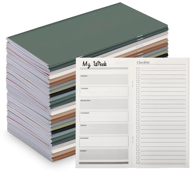 Main image of 30 Pcs Pocket Calendar 2026-2027 Planner Bulk,Neutral Color Daily Weekly Planner, Small Pocket Journal, to Do List Goals Notepad, Customer Service Week Gifts