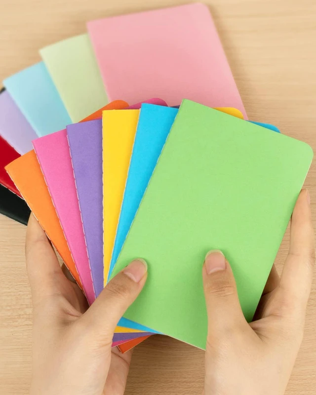 Alt view image 3 of 7 - Small Lined Notepads Bulk 120 Pack (30 Sheets/60 Pages) Mini Journal Pocket Notebooks Set Colorful Cover Notebooks for Kids 3.5 x 5.5 Inches