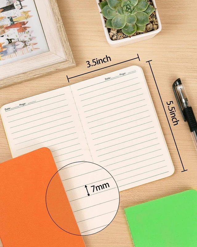 Alt view image 5 of 7 - Small Lined Notepads Bulk 120 Pack (30 Sheets/60 Pages) Mini Journal Pocket Notebooks Set Colorful Cover Notebooks for Kids 3.5 x 5.5 Inches