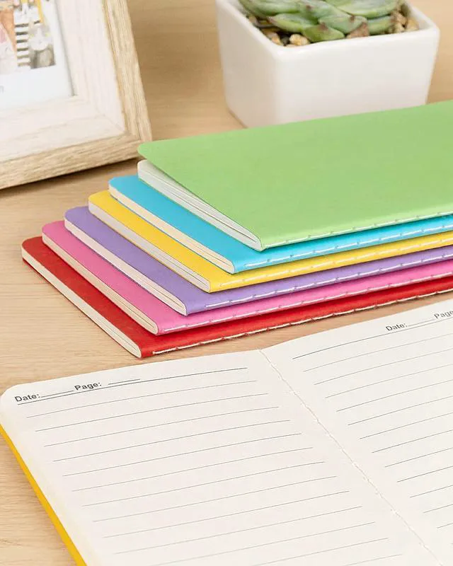 Alt view image 6 of 7 - Small Lined Notepads Bulk 120 Pack (30 Sheets/60 Pages) Mini Journal Pocket Notebooks Set Colorful Cover Notebooks for Kids 3.5 x 5.5 Inches