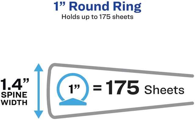 Alt view image 3 of 7 - 3 Ring Binder, 1 Inch Round Rings, Retro Collection, Radiant Heart (26804) (Pack of 6)