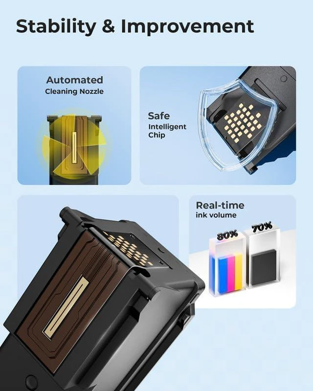 Alt view image 5 of 7 - PG243XL CL244XL Ink Compatible Replacement for Canon 243 and 244 Ink Cartridges for Canon Ink 245 and 246 Work with Pixma MX490 MG2522 MX492 MG2520 TR4520 TR4522 TS202 TS3122 TS 3322(1Black, 1Color)