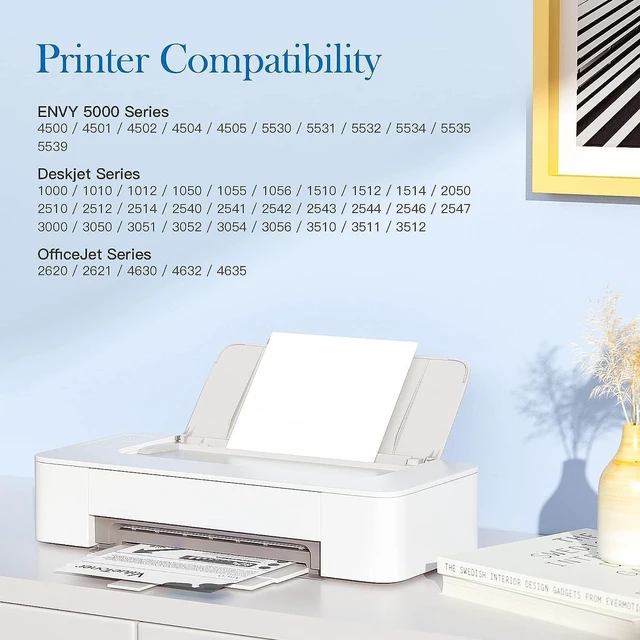 Alt view image 3 of 6 - 61XL 61 Ink Replacement for HP 61 Black Ink Cartridge High Yield Work with HP Envy 4500 4501 4502 5530 Deskjet 3050 3510 1000 1050 1056 1510 1010 OfficeJet 4630 4632 Printer (2 Black)