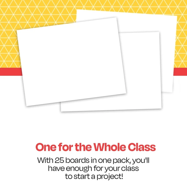 Alt view image 2 of 7 - Railroad Poster Board Paper, 22 x 28 Inches, 4-Ply, White, Pack of 25