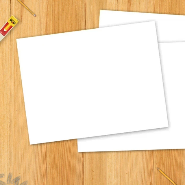 Alt view image 6 of 7 - Railroad Poster Board Paper, 22 x 28 Inches, 4-Ply, White, Pack of 25
