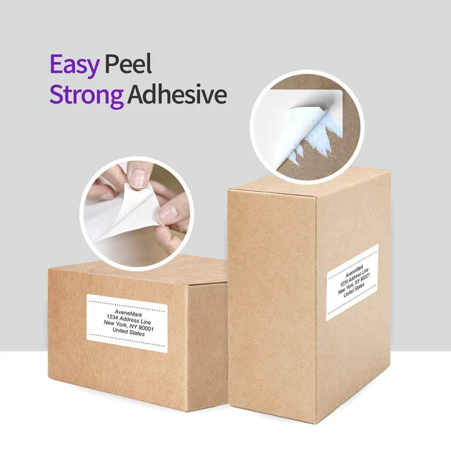 Alt view image 4 of 7 - 12 Rolls Direct Thermal Label 2.25" x 4" Shipping Labels for Mailing, Postage, Address, Perforated & Compatible with Zebra Desktop Printers & Rollo Desktop Label Printer (350 Labels/Roll)