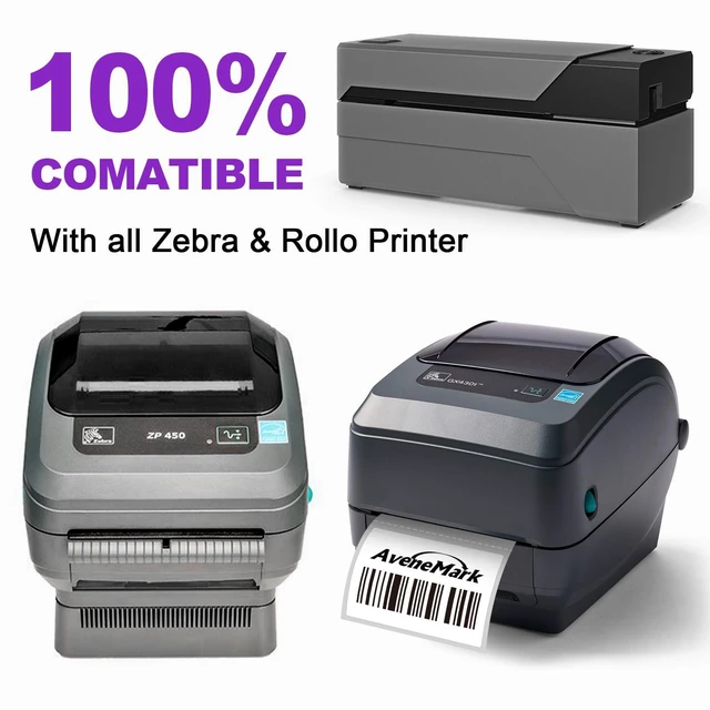Alt view image 5 of 7 - 12 Rolls 2.25" x 1.25" Direct Thermal Labels - Perforated for Barcode Address Labels - Postage Shipping Labels Compatible with Rollo & Zebra ZD410 ZD411 LP2824 ZD421 ZD420 Printers,1000 Labels/Roll