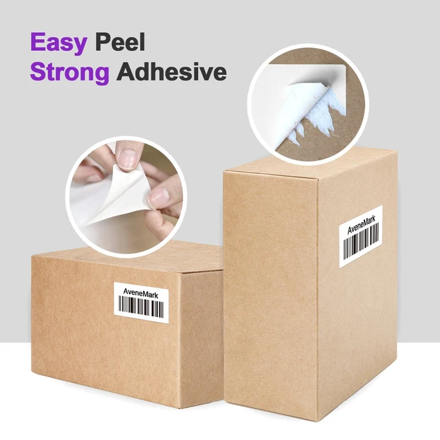 Alt view image 4 of 7 - 12 Rolls 2.25" x 1.25" Direct Thermal Labels - Perforated for Barcode Address Labels - Postage Shipping Labels Compatible with Rollo & Zebra ZD410 ZD411 LP2824 ZD421 ZD420 Printers,1000 Labels/Roll