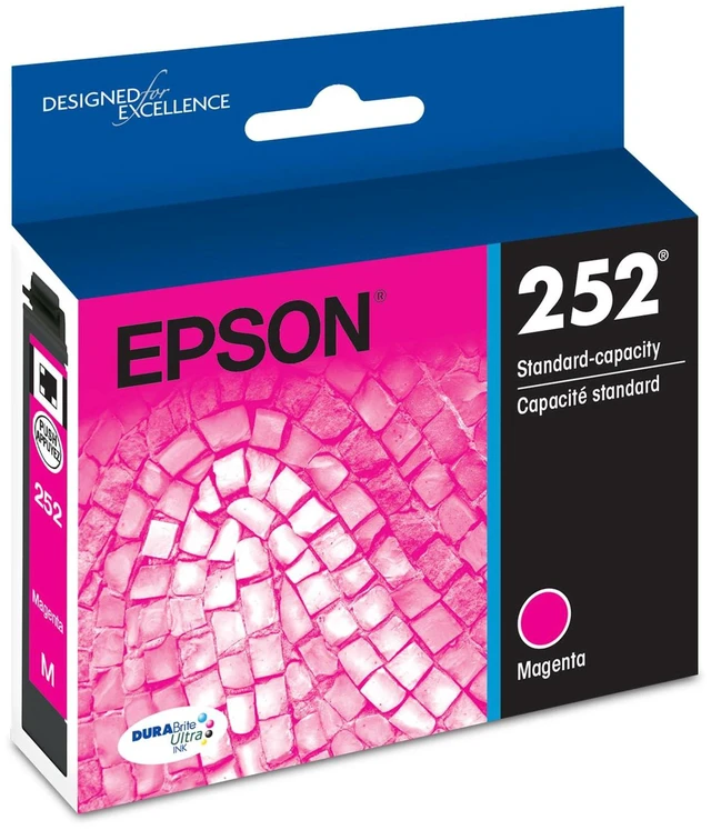 Main image of 252 Genuine Standard Capacity Magenta Ink Cartridge T252320 Works With WorkForce WF-3620 WF-3640 WF-7110 WF-7210 WF-7610 WF-7620 WF-7710 WF-7720 Printers