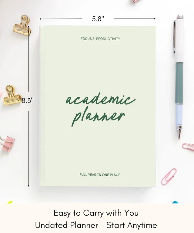 Alt view image 2 of 7 - Academic Planner 2026-2027 Undated Weekly College Student Planner College Planner 2026-2027 and School Planner 2026-2027 for High School, College, Nursing Students & Homeschool Year Planner
