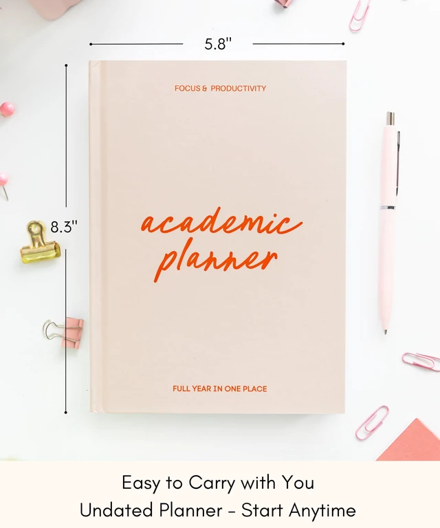 Alt view image 2 of 7 - Academic Planner 2026-2027 Undated Weekly College Student Planner College Planner 2026-2027 and School Planner 2026-2027 for High School, College, Nursing Students & Homeschool Year Planner