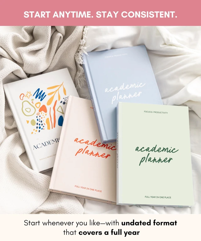 Alt view image 6 of 7 - Academic Planner 2026-2027 Undated Weekly College Student Planner College Planner 2026-2027 and School Planner 2026-2027 for High School, College, Nursing Students & Homeschool Year Planner