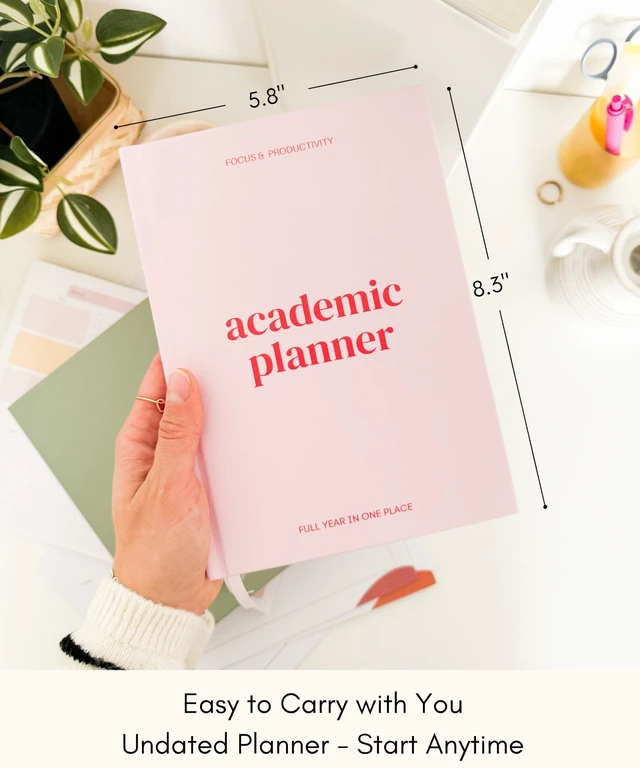 Alt view image 2 of 7 - Academic Planner 2026-2027 Undated Weekly College Student Planner College Planner 2026-2027 and School Planner 2026-2027 for High School, College, Nursing Students & Homeschool Year Planner