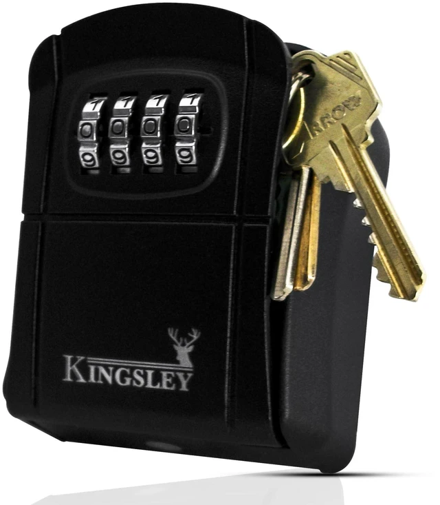 Main image of QCH-807 Key Storage Box, Wall Mounted Resettable Code, Water Resistant, Realtor Key Lock Box, For AirBnB, Spare Keys, Home, Apartment