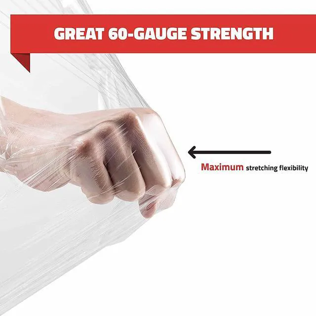 Alt view image 2 of 7 - 4 Pack Stretch Wrap 11 Inch 1000 Ft 60 Gauge with Handle Heavy Duty Industrial Strength Shrink Wrap Roll for Moving Supplies, Furniture, Pallet Wrapping and Packing Stretch Film