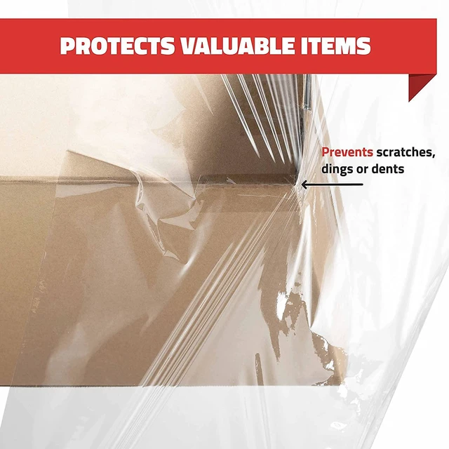 Alt view image 7 of 7 - 4 Pack Stretch Wrap 11 Inch 1000 Ft 60 Gauge with Handle Heavy Duty Industrial Strength Shrink Wrap Roll for Moving Supplies, Furniture, Pallet Wrapping and Packing Stretch Film