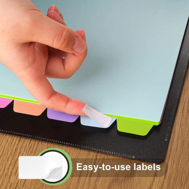 Alt view image 6 of 7 - 96Pcs/12 Set Binder Dividers with Tab,8 Color Tab for 3 Ring Binder Divider Page Folder Dividers for 3 Ring Binder, Sheet Paper Protectors, Plastic Tabbed File Dividers with Tabs