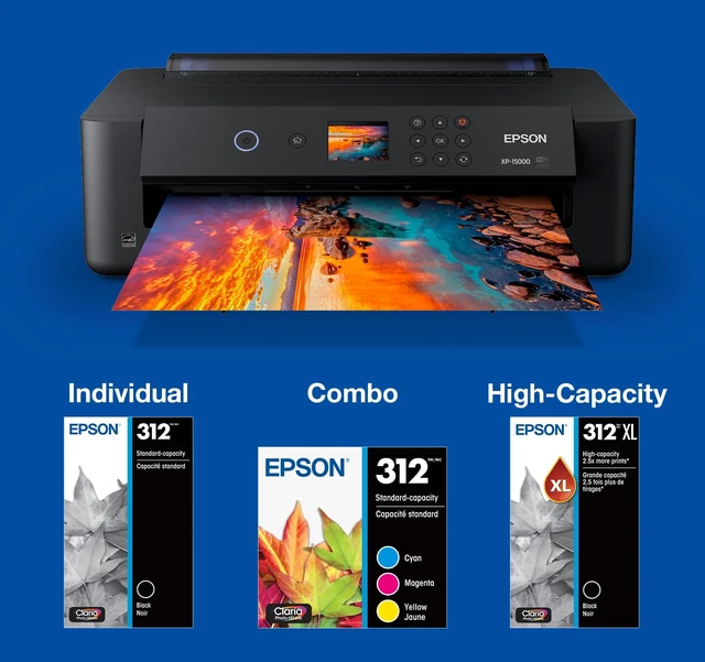 Alt view image 5 of 6 - 312 Claria Photo HD Ink High Capacity Black Cartridge (T312XL120-S) Works with Expression XP-8500, 8600, 8700, 15000