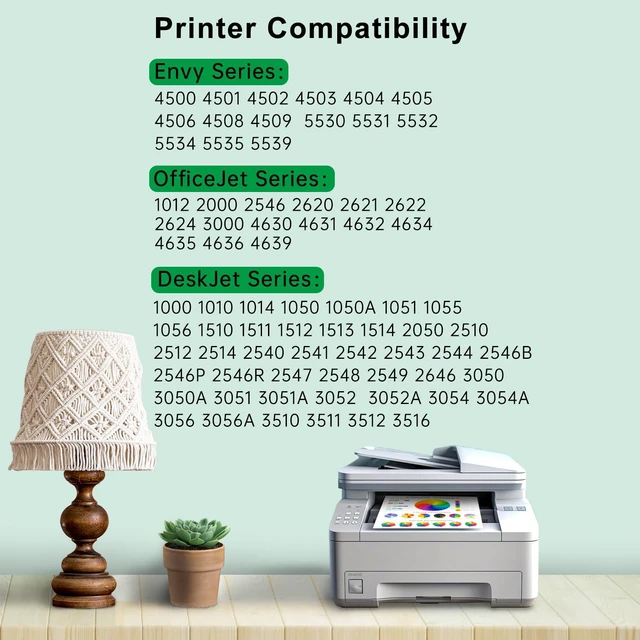 Alt view image 2 of 7 - 61XL Ink Cartridge Black and Color Combo Pack Replacement for HP Ink 61 2PK for HP61 XL HP61XL Work With Envy 4500 4501 4502 5530 4503 4504 4505 5531 Officejet 4630 4635 Deskjet 2540 3510 1010 Printer