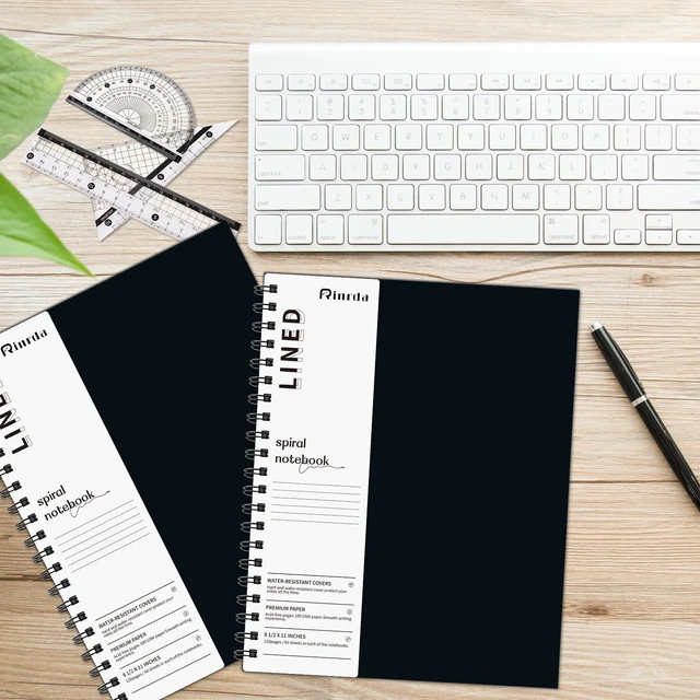 Alt view image 5 of 7 - Spiral Notebooks 8.5x11, 8 Pack College Ruled Notebooks for Work&Note Taking, Lined Hardcover Notebook 120 Pages Thick Paper Notebook Hardcover Journal for School, Office