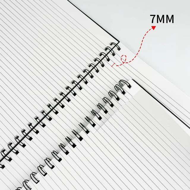 Alt view image 6 of 7 - Spiral Notebooks 8.5x11, 8 Pack College Ruled Notebooks for Work&Note Taking, Lined Hardcover Notebook 120 Pages Thick Paper Notebook Hardcover Journal for School, Office