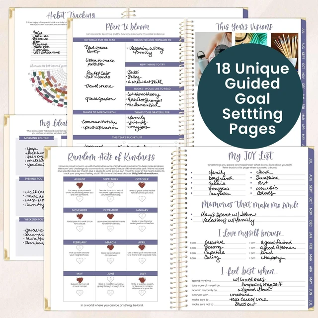 Alt view image 4 of 7 - HARDCOVER Planner 2026-2027 (8.5" x 11") Academic Year (July 2026 - July 2027) - 13 Months Task Goal Planner for Women - Monthly & Weekly Agenda Book - So Many Reasons to Be Happy
