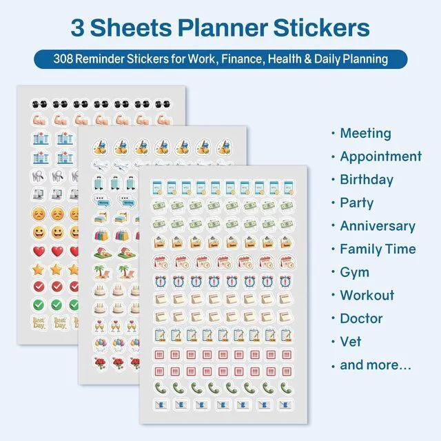 Alt view image 7 of 7 - Desk Calendar 2026-2027 3 Packs - 18 Month Calendar Oct 2026 - Mar 2028, 17" x 12" Desktop Calendar with Notes, for Planning, Organizing in Family, School or Office - Black 2026-2027 Calendar
