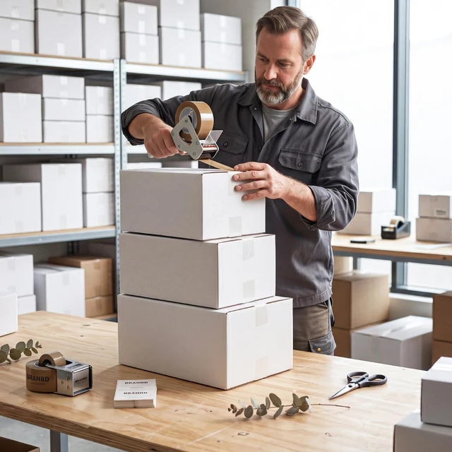 Alt view image 7 of 7 - Assorted Sizes Shipping Boxes 30 Pack (10x7x5, 9x6x4, 8x6x4), White Corrugated Cardboard Mailers, Each 10 PCS Small Boxes for Small Business Packaging, Shipping & Storage