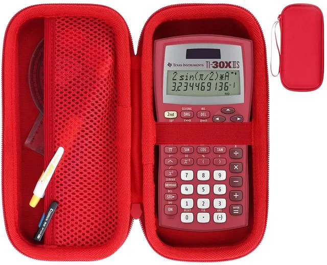 Main image of Case for Texas Instruments TI-30XIIS TI-30XS TI-30Xa Calculator Fits for TI-36X Pro Scientific Calculator, Hard Shell Shockproof, Mesh Bag Organizer, Lightweight Travel