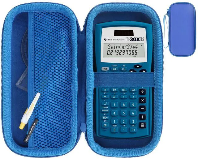 Main image of Case for Texas Instruments TI-30XIIS TI-30XS TI-30Xa Calculator Fits for TI-36X Pro Scientific Calculator, Hard Shell Shockproof, Mesh Bag Organizer, Lightweight Travel