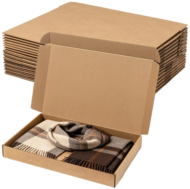 Main image of Shipping Boxes 17x11x2" 20 Pack Brown Corrugated Cardboard Mailer Kraft Medium Literature Mailer Packaging Supplies, Mailing Boxes for Small Business