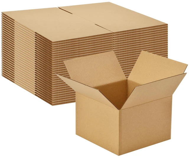 Main image of 30 Pack 6x6x4 inches Small Shipping Boxes Brown Corrugated Cardboard Boxes for Packing, Mailing, Moving, Business