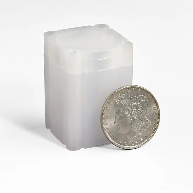 Alt view image 2 of 5 - LIGHTHOUSE - Square Coin Tubes - Convenient Push Top, Virtually Unbreakable, Acid Free and Archival Quality - Coin Tubes for US Large Dollars, 50 Pack