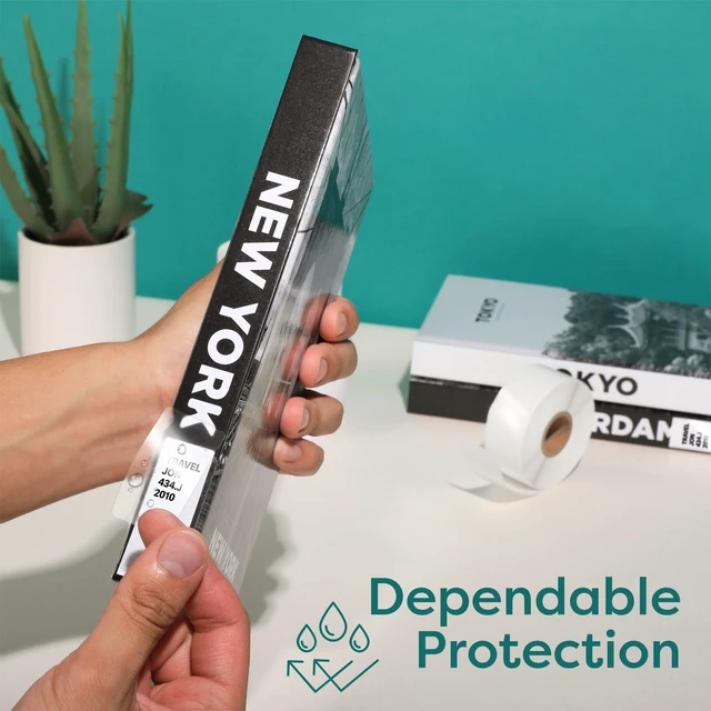 Alt view image 4 of 7 - 6x9 Clear Label Protectors for Shipping and Postage Labels, 500 Stickers Glossy transparent plastic, permanent adhesive, water and abrasion resistant, for shipping labels, warehouse and business use