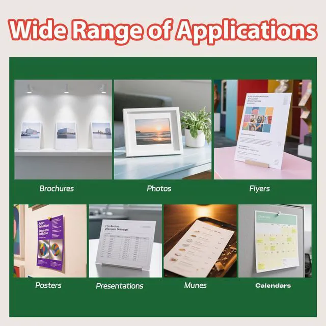 Alt view image 7 of 7 - Glossy Photo Paper 11x17 Inches 100 Sheets - Inkjet Printer Paper for Photos, Posters, Menus, Invitations - Vivid & Quick Drying Dye Ink Printers, No Curling, Smudge Proof