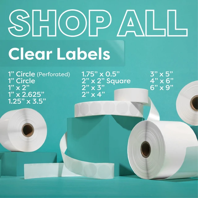 Alt view image 7 of 7 - 6x9 Clear Label Protectors for Shipping and Postage Labels, 500 Stickers Glossy transparent plastic, permanent adhesive, water and abrasion resistant, for shipping labels, warehouse and business use