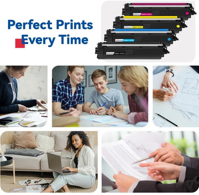 Alt view image 4 of 6 - TN229XL TN229 Toner Cartridges 4-Pack High Yield MFC-L3720CDW MFC-L3780CDW Compatible for Brother TN-229XL TN229 XL MFC-L3720CDW L3780CDW L3765CDW HL-L3220CDW L3280CDW L3300CDW L3295CDW Series Printer