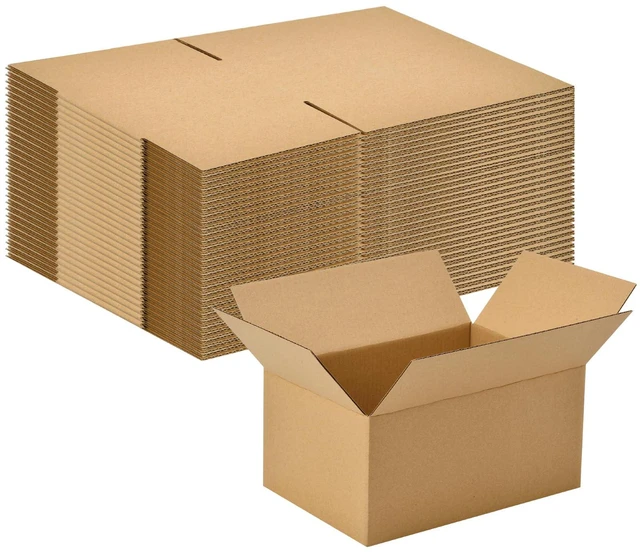 Main image of 30 Pack 8x6x4 inches Small Shipping Boxes Brown Corrugated Cardboard Boxes for Packing, Mailing, Moving, Business