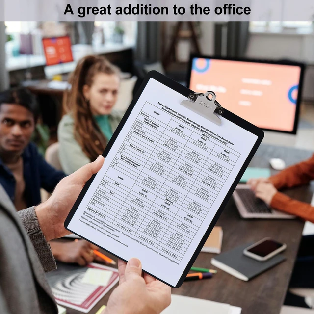 Alt view image 6 of 7 - Metal Clipboard, 12 Pack Heavy Duty Aluminum Clipboards 12 x 9 Inches, A4 Letter Sizer Document Holder with High Capacity Clip, Suitable for School, Office, Jobsite or Medical Staff, Black