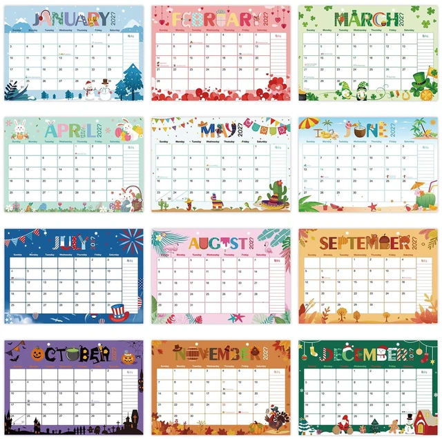 Alt view image 2 of 7 - Desk Calendar 2026-2029,36 Months Calendar Runs from 2026 Jun. to 2029 May, 17"x11.5" Monthly Desktop/Wall Planner with Thick Paper and Notes for Home School & Office