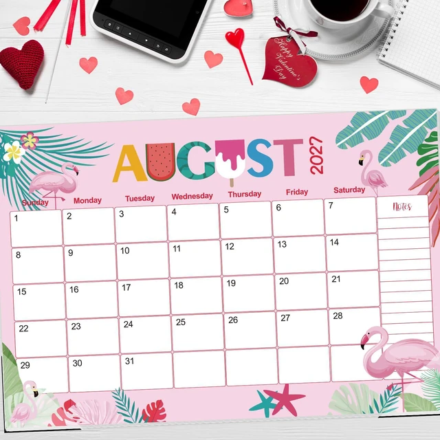 Alt view image 5 of 7 - Desk Calendar 2026-2029,36 Months Calendar Runs from 2026 Jun. to 2029 May, 17"x11.5" Monthly Desktop/Wall Planner with Thick Paper and Notes for Home School & Office
