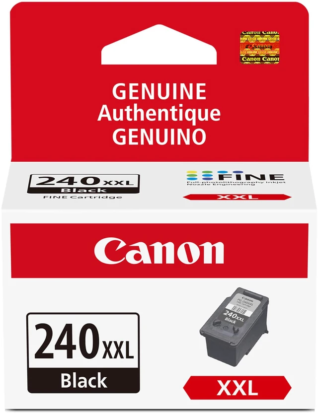 Main image of PG-240 XXL Genuine Black Ink Cartridge, Compatible with MG2120/3120/4120, MX512/432/472/372/392/522/532/452, MG2220/3220/4220/3520/3620, TS5120