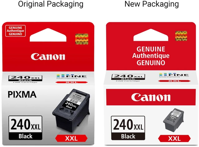 Alt view image 3 of 7 - PG-240 XXL Genuine Black Ink Cartridge, Compatible with MG2120/3120/4120, MX512/432/472/372/392/522/532/452, MG2220/3220/4220/3520/3620, TS5120