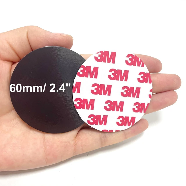 Alt view image 2 of 7 - 20Pack, 2.4" Big Round Magnets with Adhesive Backing, Precut Strong Sticky Magnetic Dots Tapes for DIY Crafts Projects Whiteboard, Fridge, Organization (2.4" x 0.08" Thick-20PCS)