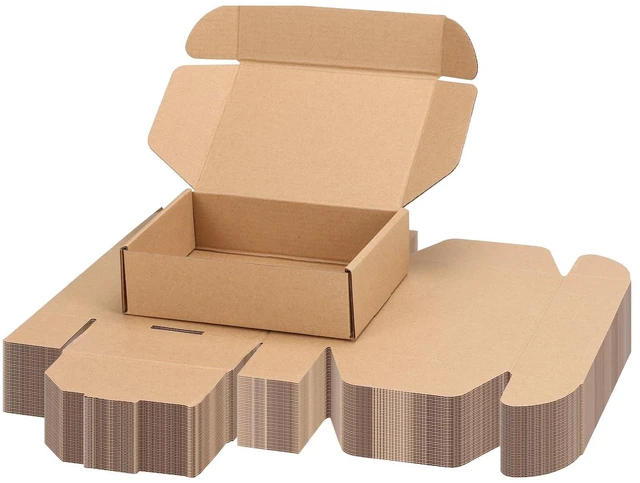Main image of 40 Pack 7x5x2 inch Small Shipping Boxes, Brown Mailing Boxes Tuck Top, Quick Fold, Easy Assemble, Shape Well, Single Corrugated, DIY Cardboard, Phone, Card Shipping, Business Packaging