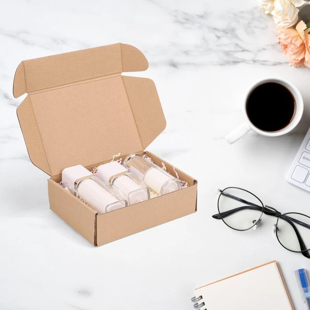 Alt view image 3 of 7 - 40 Pack 7x5x2 inch Small Shipping Boxes, Brown Mailing Boxes Tuck Top, Quick Fold, Easy Assemble, Shape Well, Single Corrugated, DIY Cardboard, Phone, Card Shipping, Business Packaging